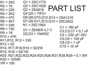 Skema Driver Power Untuk Subwoofer Lapangan, Kit Ampli Sub Low