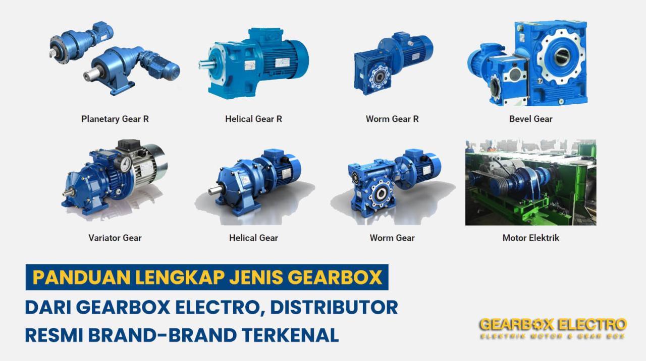 Pengertian Mesin gearbox, jenis dan fungsinya