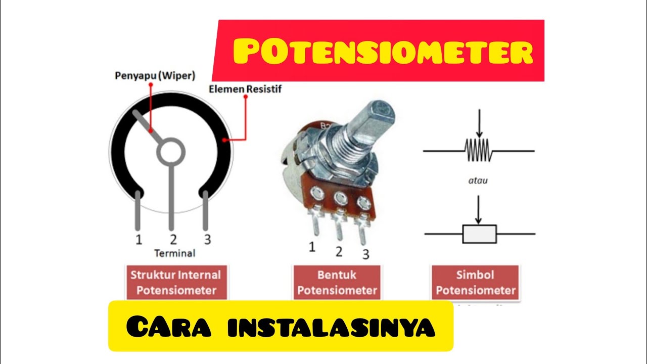 Pengertian Potensiometer digital, jenis dan fungsinya