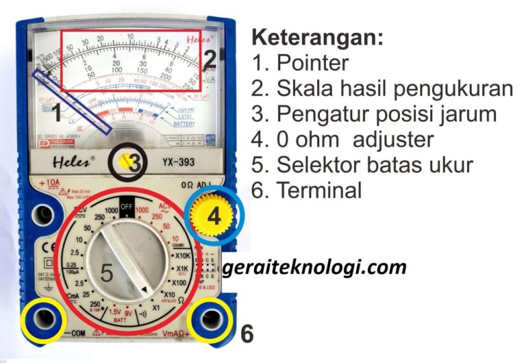 Pengertian Multimeter, jenis dan fungsinya