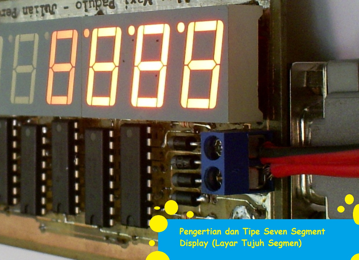 Pengertian Display seven-segment, jenis dan fungsinya